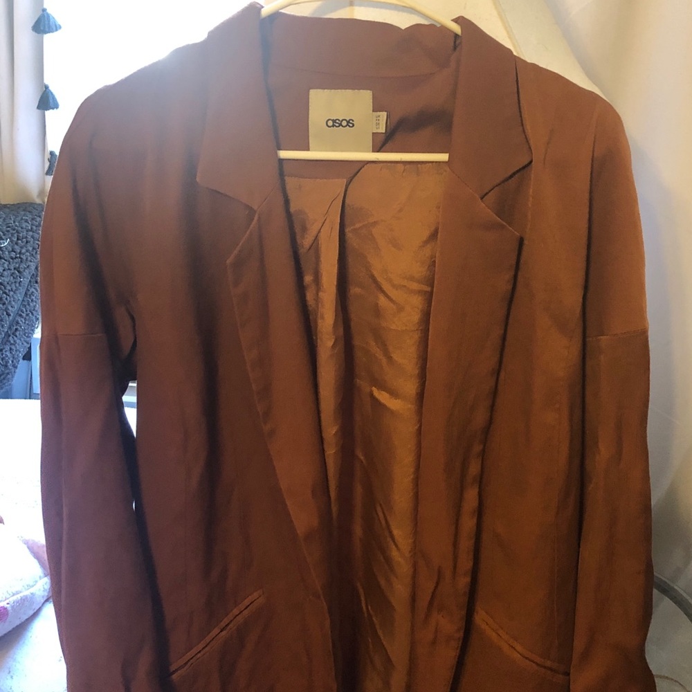 ASOS brown/burnt orange blazer